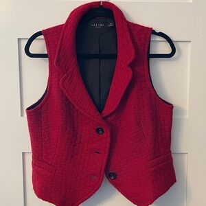 Iris Setlakwe Red Wool Vest